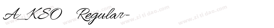 A_KSO 黒龍 Regular字体转换
